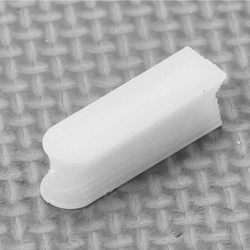 30 mm plantation shutter frame dovetail key showing its profile