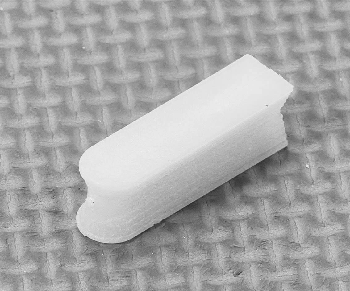 30 mm plantation shutter frame dovetail key showing its profile